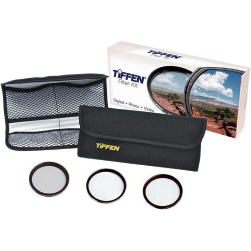 Tiffen 77mm Digital Video Film Look Kit 3 - Digital Diffusion F/X1, Soft F/X1 and Black ProMist 1/2 Filters