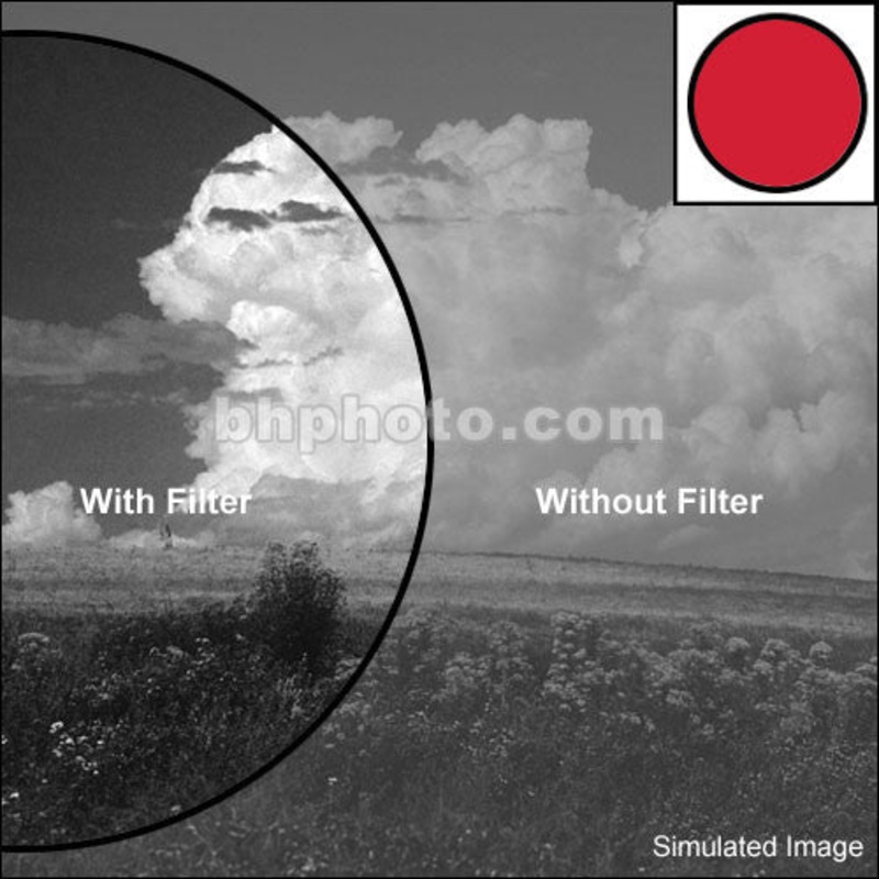 Tiffen 2x3" Red #25 Glass Filter for Black & White Film