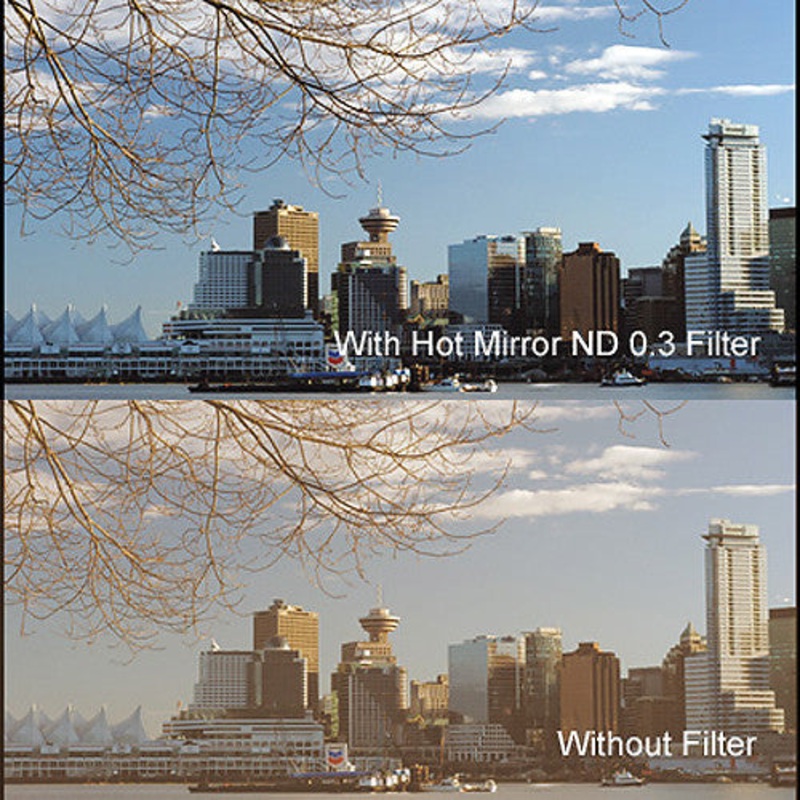 Cavision 5 x 5" Hot Mirror Neutral Density 0.3 Filter