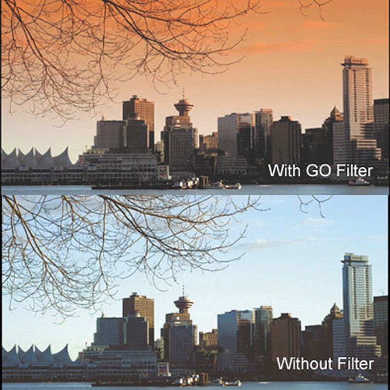 Cavision 6.6 x 6.6" Soft-Edge Graduated Orange 0.6 Filter (2-Stop)