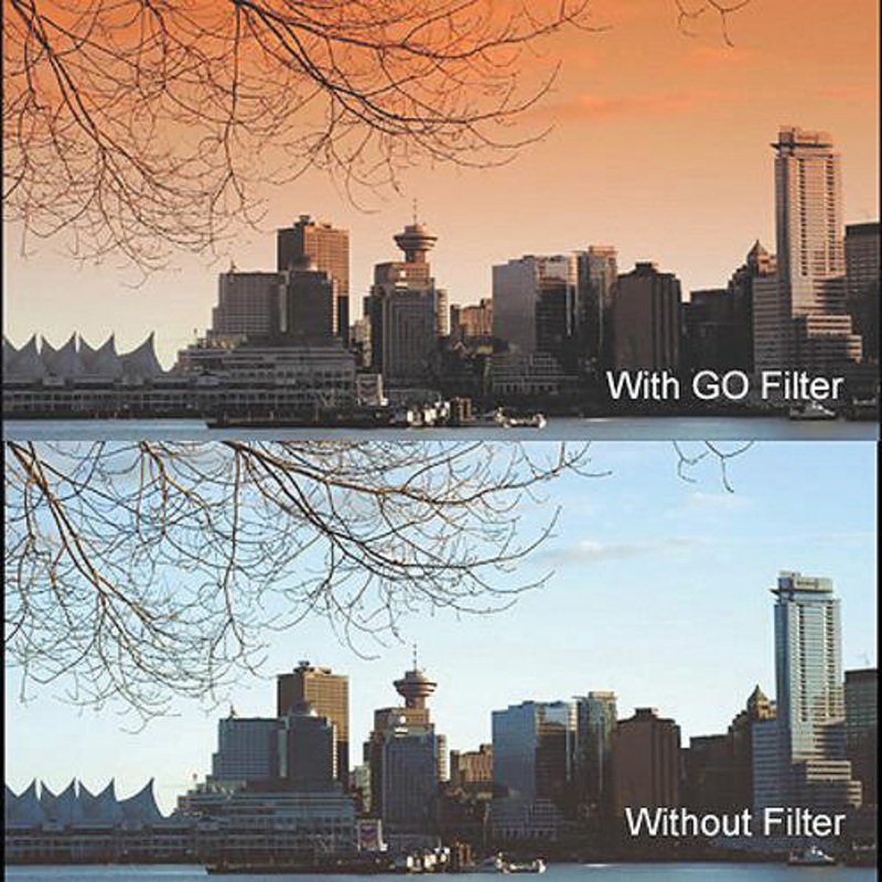 Cavision 3 x 3" Soft-Edge Graduated Orange 0.9 Filter (3-Stop)