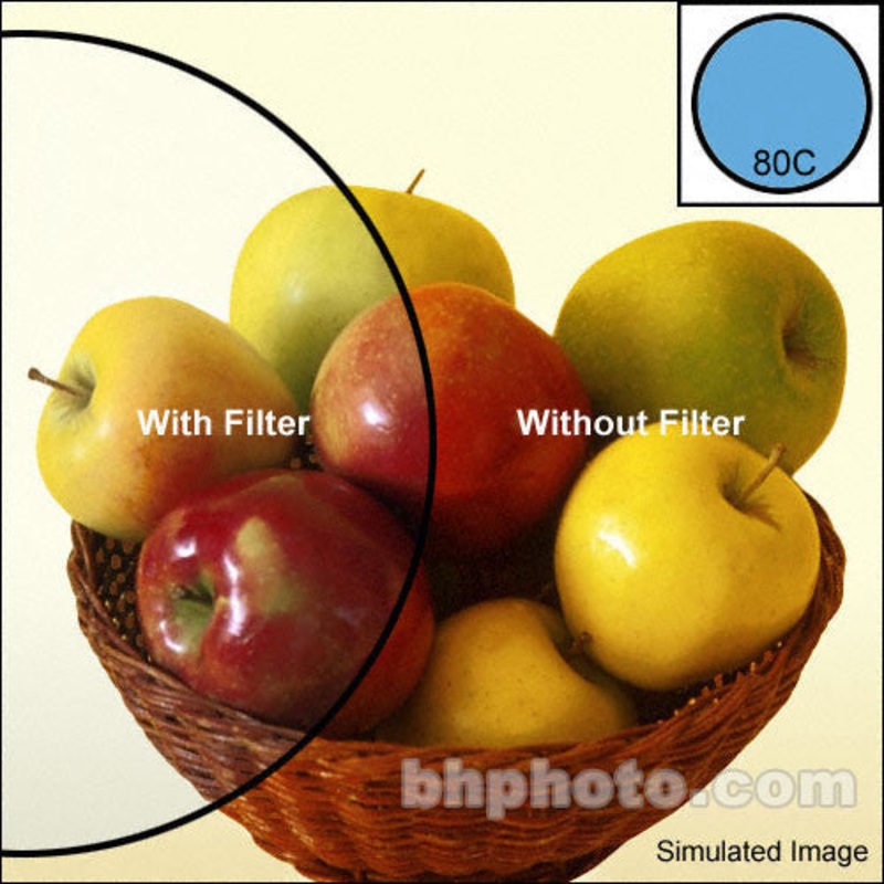 Tiffen 4 x 5.65" 80C Color Conversion Filter