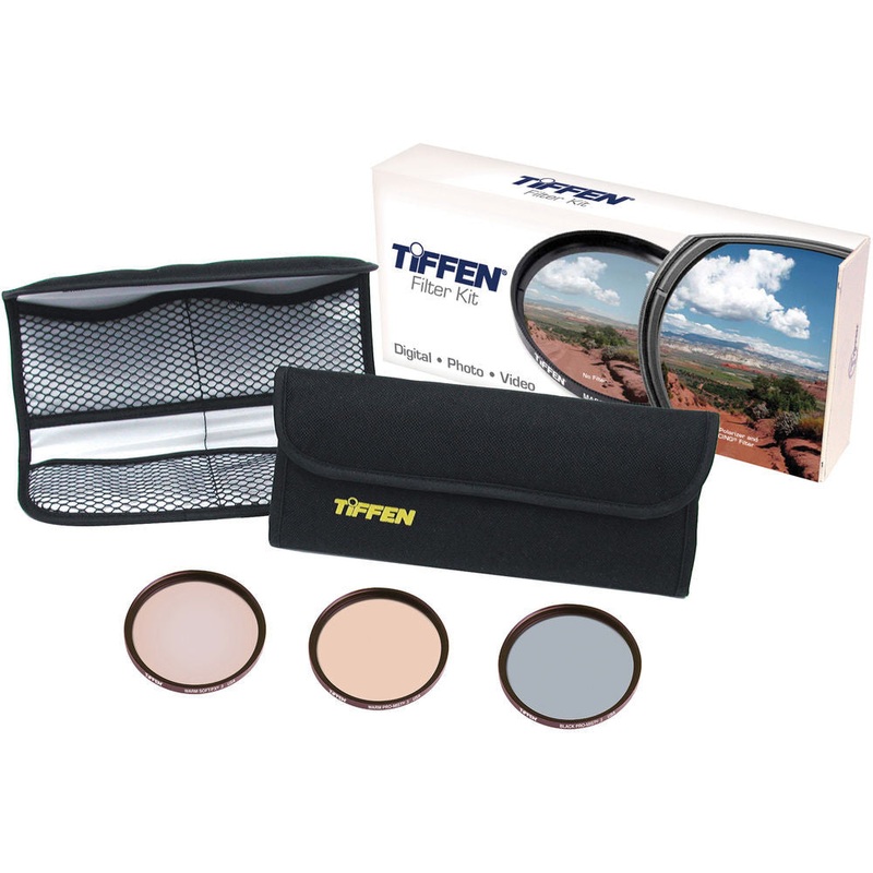 Tiffen 72mm Wedding & Portrait Kit (Warm Soft F/X 3, Black Pro Mist 3, Warm Pro Mist 3 Filters & 4 Pocket Pouch)