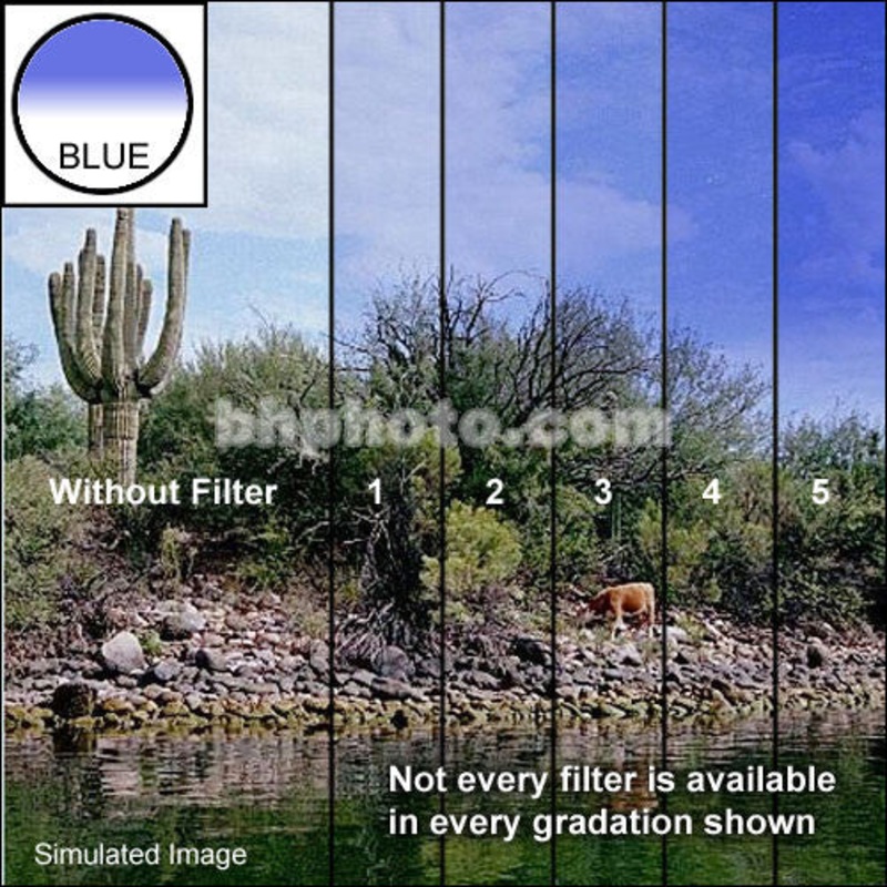 Tiffen 4 x 5.65" Blue 4 Soft Edge Graduated Filter