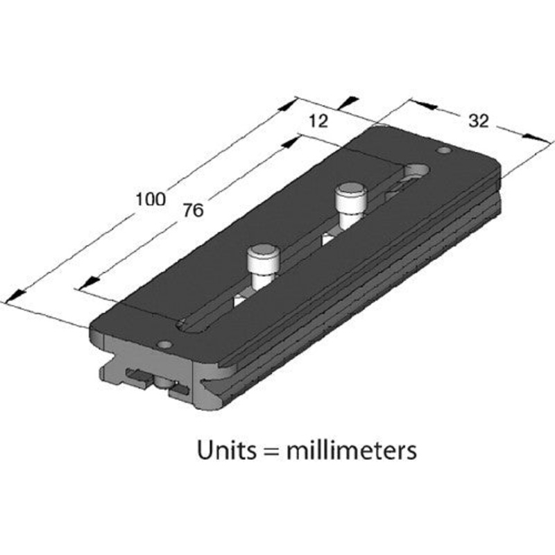 Arca-Swiss Slidefix 100 QR Camera Plate (100mm)