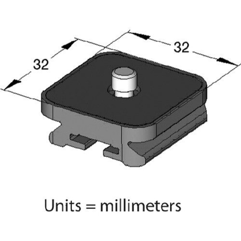 Arca-Swiss Slidefix QR Camera Plate (32x32mm)