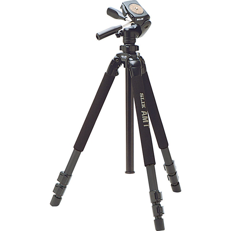Slik Pro 700DXQ AMT Tripod With 3-Way Pan and Tilt Head (Black)