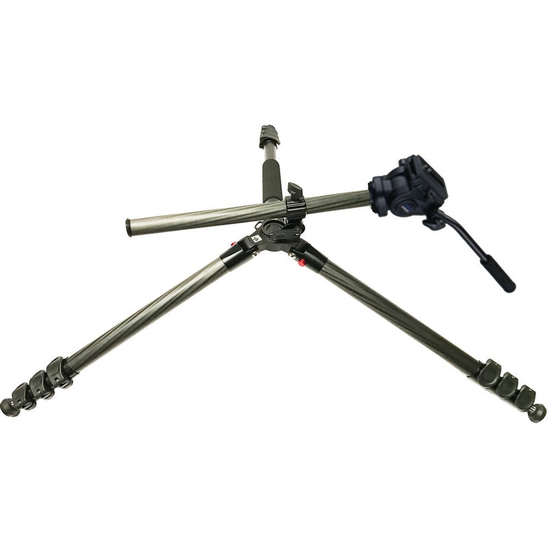 Acebil TAE-284CF Carbon Fiber Tripod with H605F Pan/Tilt Head