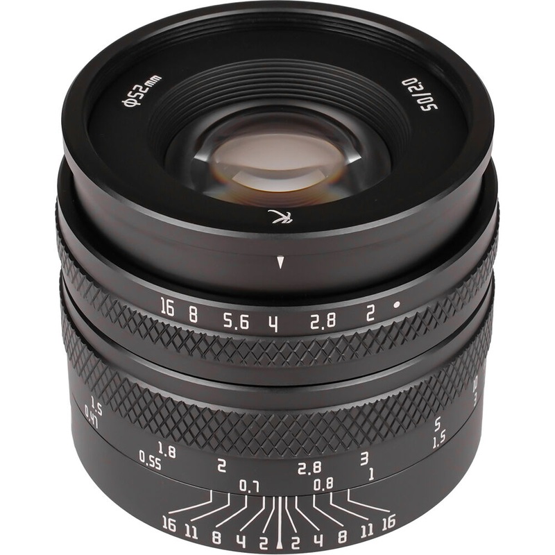 AstrHori 50mm f/2 Lens (Canon EF-M, Black)