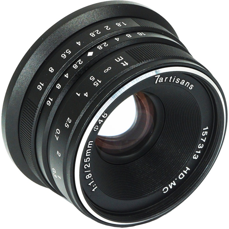 7artisans Photoelectric 25mm f/1.8 Lens for Fujifilm X-Mount Cameras (Black)