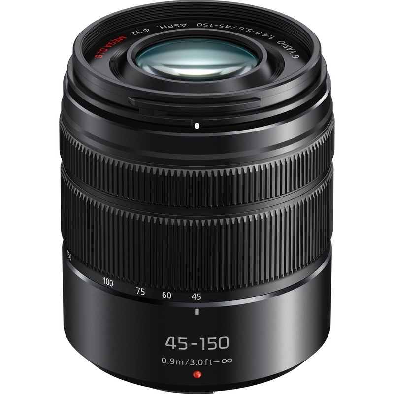 Panasonic Lumix G Vario 45-150mm f/4-5.6 ASPH. MEGA O.I.S. Lens (Matte Black)
