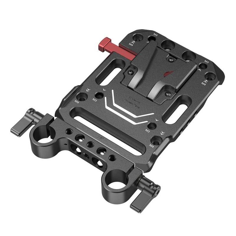 SmallRig V Mount Battery Plate with Dual 15mm Rod Clamp