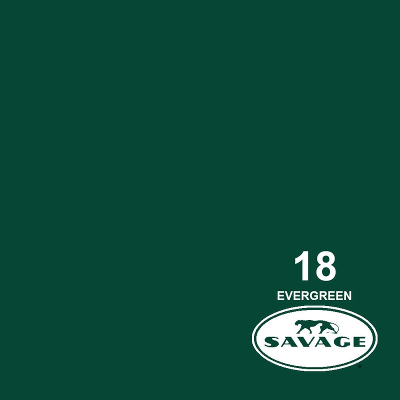 Savage 53"x12 Yards Seamless Paper Background - Evergreen