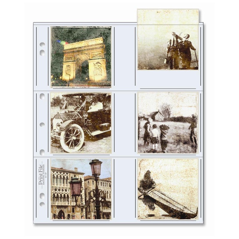 Printfile 33-12P 3.5x3.5" Photo Pages (100 Sheets)