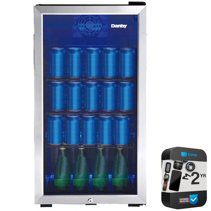 DANBY 3.1 cu. ft. Free-Standing Beverage Center + 2 Year CPS Protection Pack