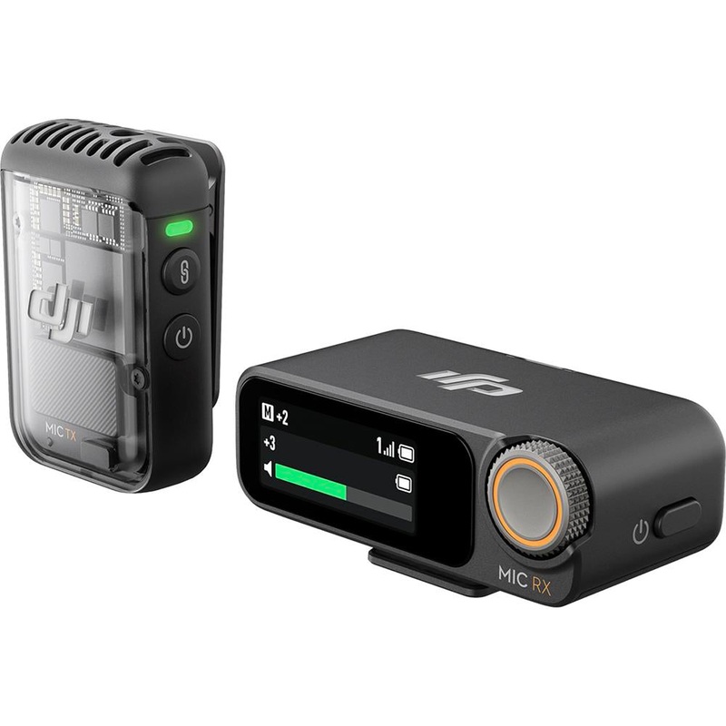 DJI Mic 2 (1 TX + 1 RX), Wireless Microphone with Intelligent Noise Cancelling