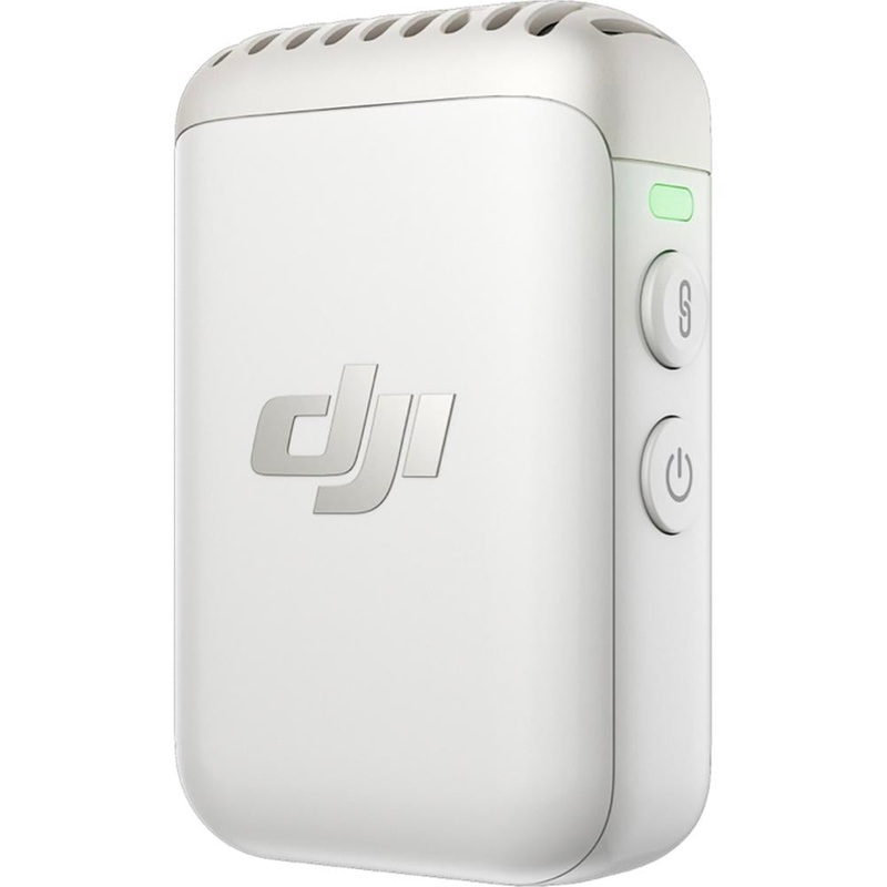 DJI Mic 2 Transmitter (White), Wireless Microphone with Intelligent Noise Cancelling