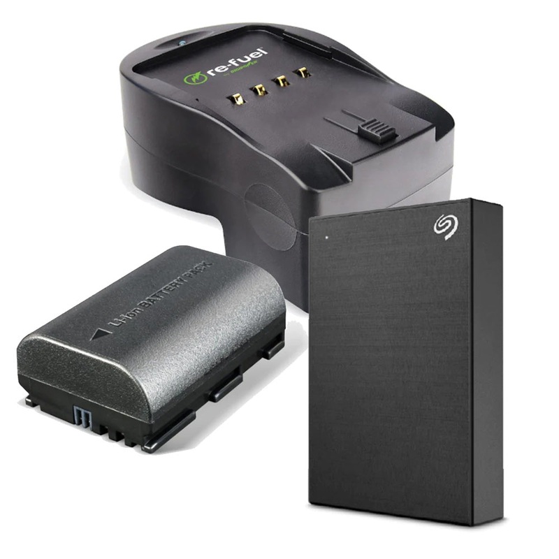 Re-Fuel LP-E6 Kit with Seagate One Touch 1TB HDD Bundle