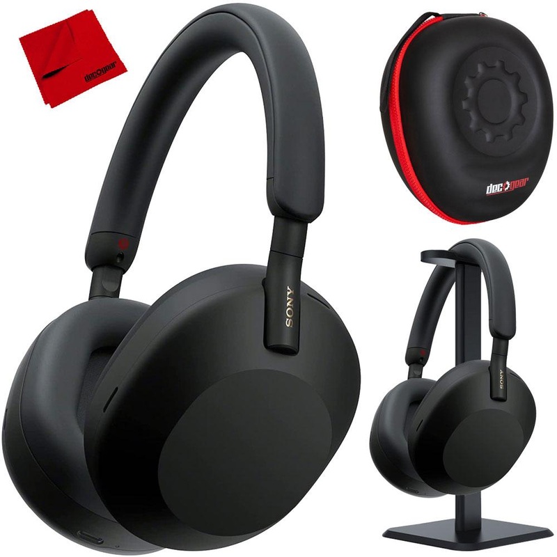 Sony WH-1000XM5 Wireless Noise Canceling Headphones (Black) Pro Stand Kit