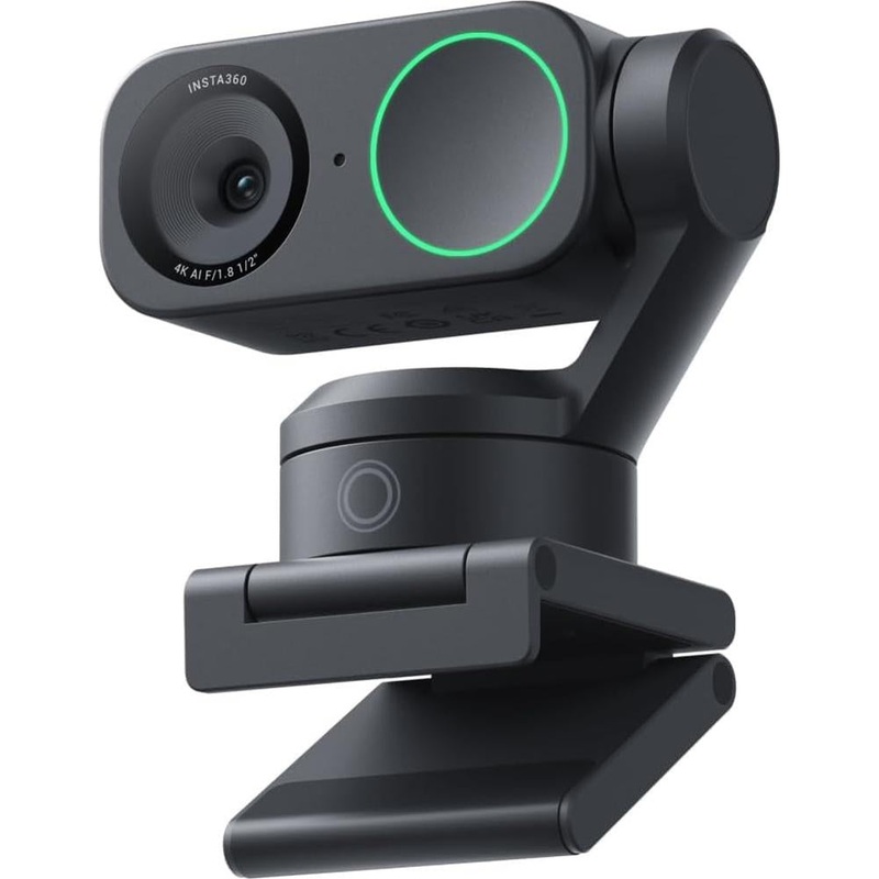 Insta360 Link 2 AI-Powered 4K 2-Axis Gimbal Webcam Standard Bundle for PC and Mac