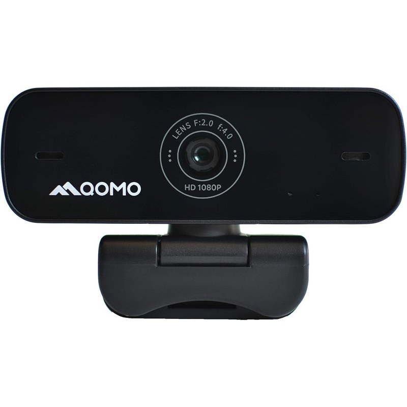 QOMO LLC QWC-004 Webcam with 1080P HD Video, Noise-Canceling Mic & Adjustable Head