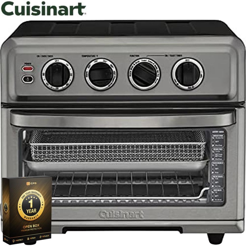 Cuisinart AirFryer Toaster Oven w/ Grill Black Steel Open Box + 1 Year Warranty