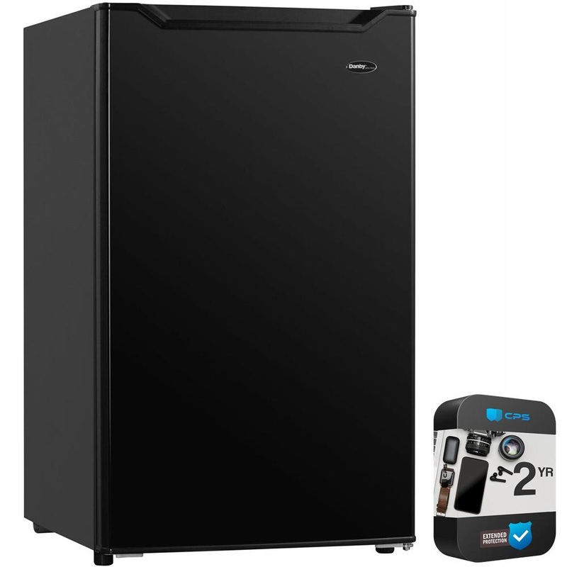 Danby 4.4 Cu. Ft. Compact Refrigerator, Black + 2 Year CPS Protection Pack