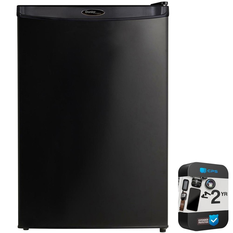 Danby Designer 4.4 cu. ft. Compact Fridge, White + 2 Year CPS Protection Pack