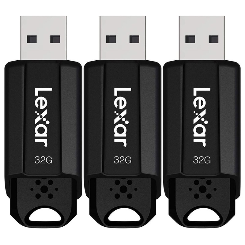Lexar JumpDrive S80 USB 3.1 Flash Drive 32G Black 3 Pack