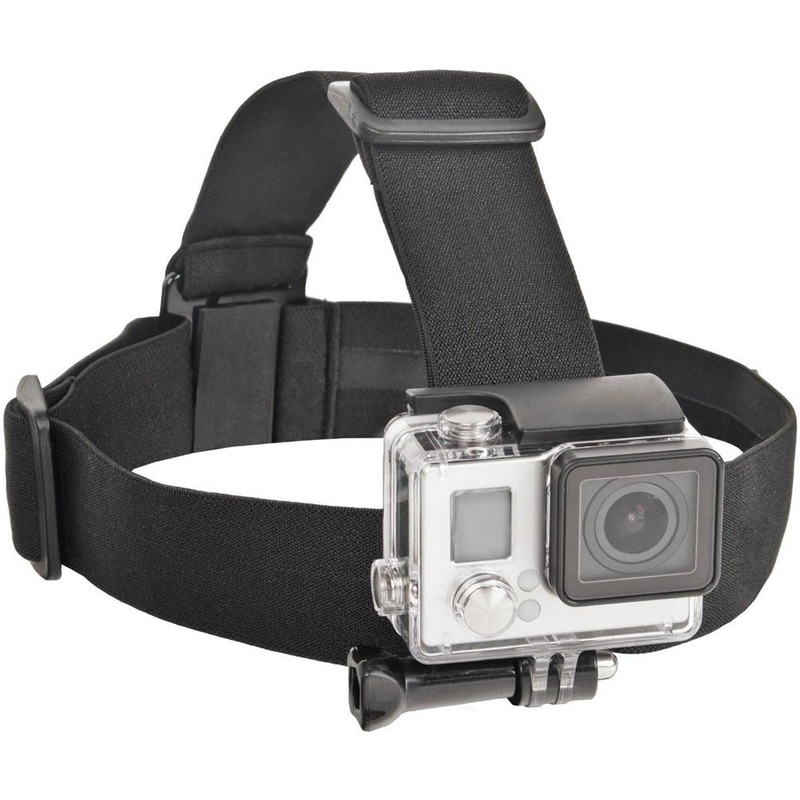 Bower Go Pro Xtreme Action Series Elastic Head Strap Mount - Black (XAS-EHS)
