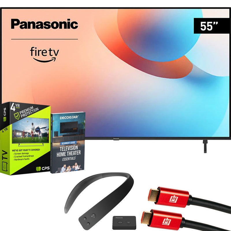 Panasonic W95 55" Mini LED 4K UHD Smart Fire TV (2024) + WN10 Neck Speaker Bundle