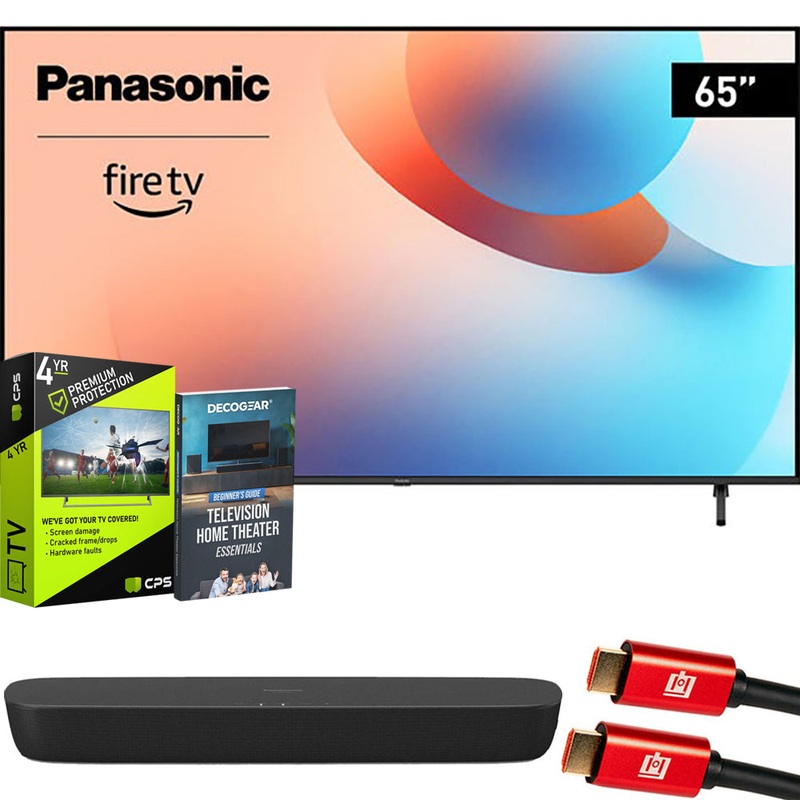 Panasonic W95 65" Mini LED 4K UHD Smart Fire TV (2024) + HTB200 Compact Soundbar Bundle