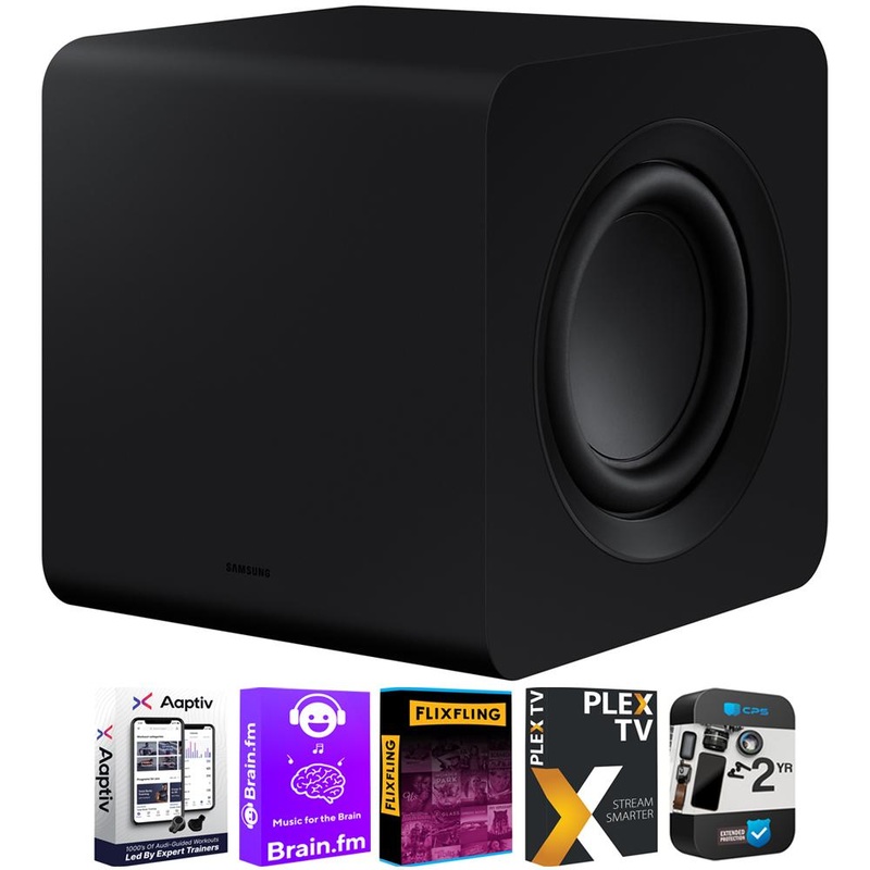 Samsung Subwoofer for Soundbar 2022 + Audio Bundle and 2 Year Extended Warranty