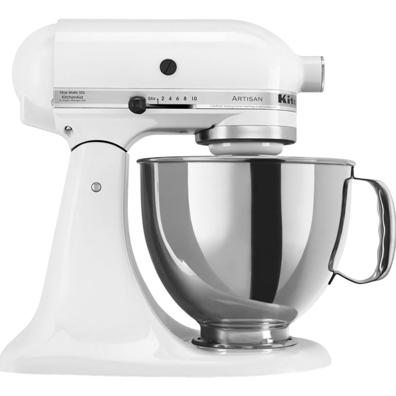 KitchenAid Artisan Series 5-Quart Tilt-Head Stand Mixer in White - KSM150PSWH - Open Box
