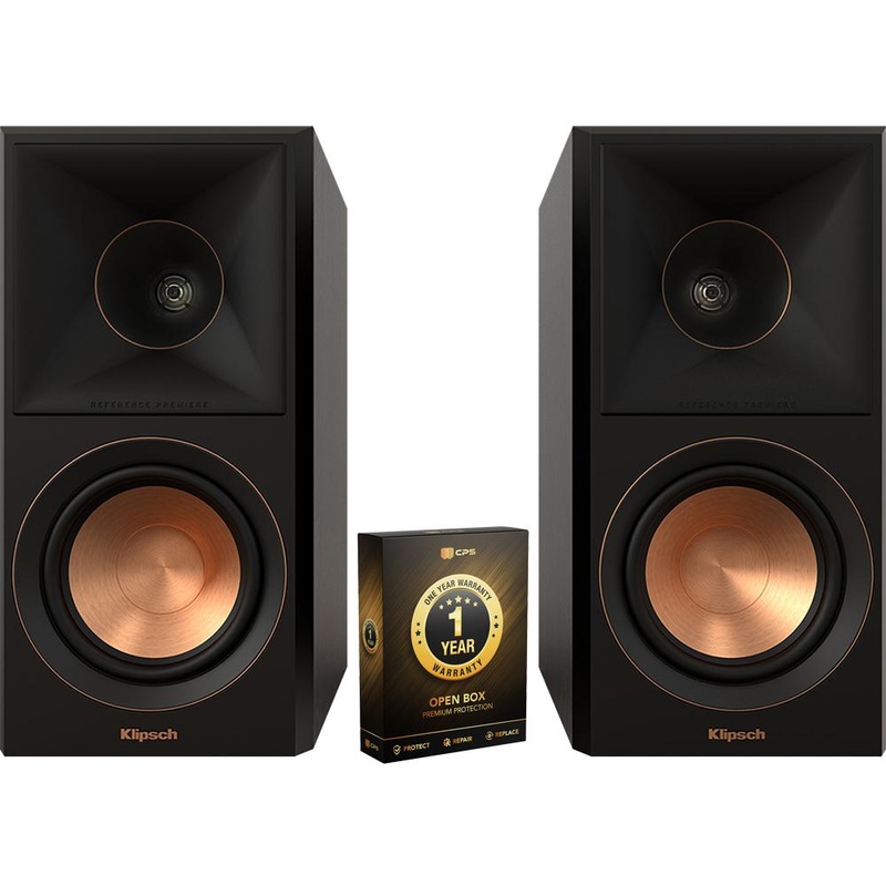 Klipsch Bookshelf Speakers High-Fidelity Sound Pair (Open Box) + 1 Year Warranty