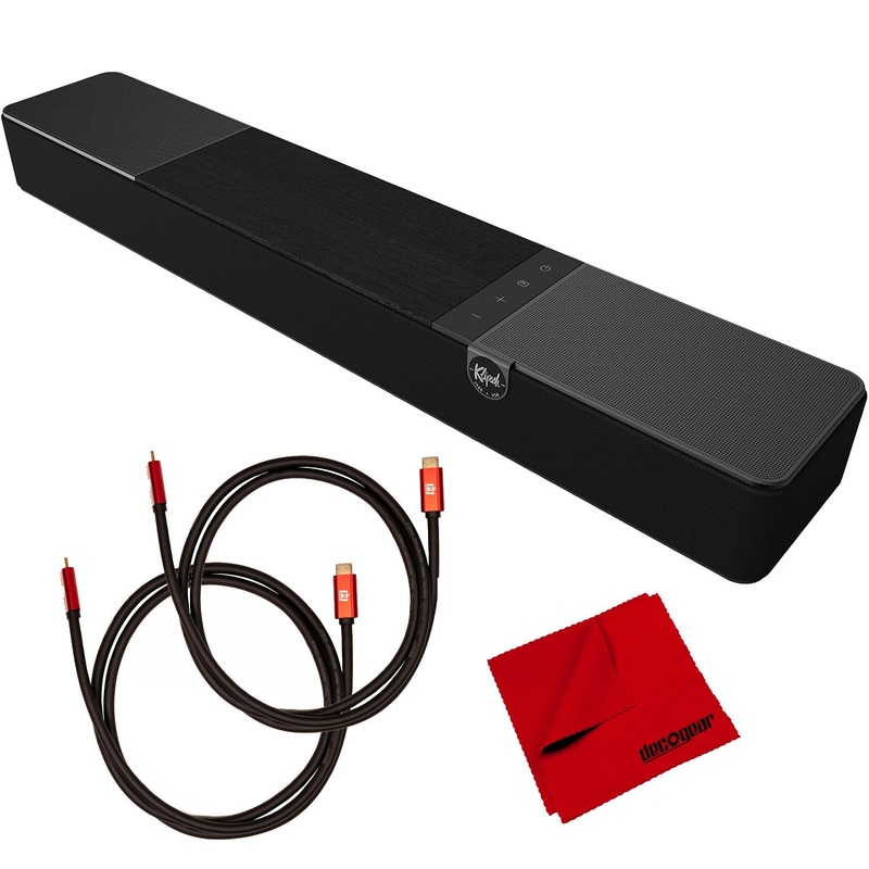 Klipsch Flexus CORE 100 2.1-Channel Dolby Atmos Sound Bar w/ Accessories Bundle