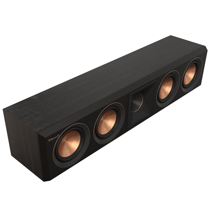 Klipsch RP-404C II Speaker: Enhanced Tweeter Ebony +Deco Gear Wire +Banana Plugs
