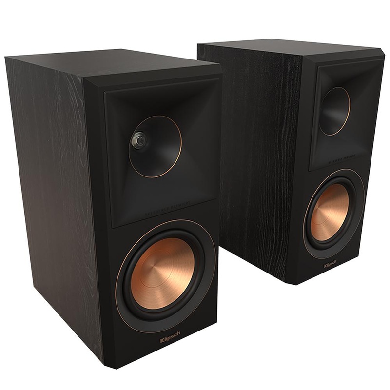 Klipsch RP-500M II Bookshelf Speakers High-Fidelity Sound Ebony Pair Refurbished