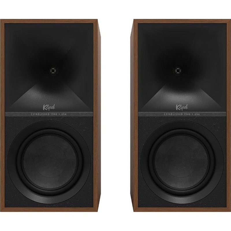 Klipsch The Sevens 6.5 Powered Bluetooth Speakers in Pair - Walnut - 1071279 - Open Box