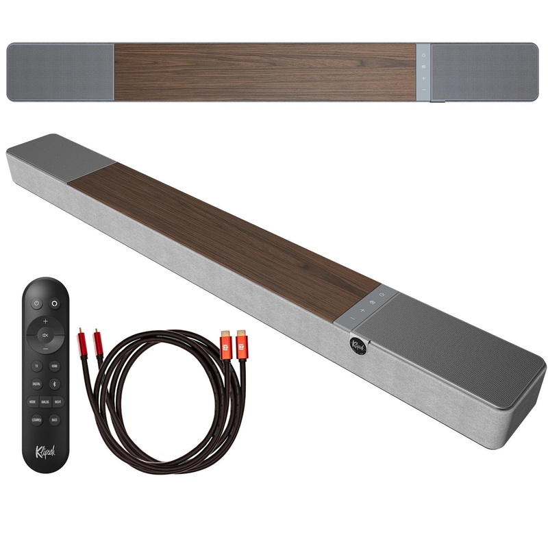 Klipsch Flexus CORE 200 185W 3.1.2 Ch. Sound Bar Walnut with HDMI Cable & Cloth