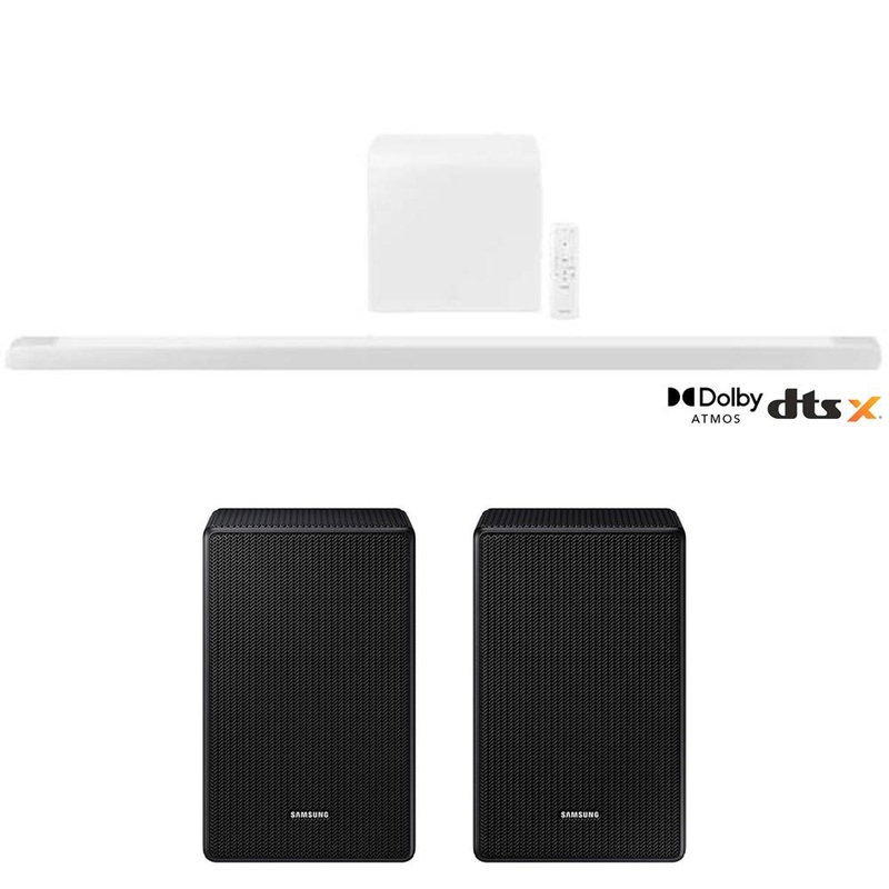 Samsung 3.1.2ch Soundbar w/ Wireless Dolby Atmos / DTS:X + Wireless Rear Speaker Kit