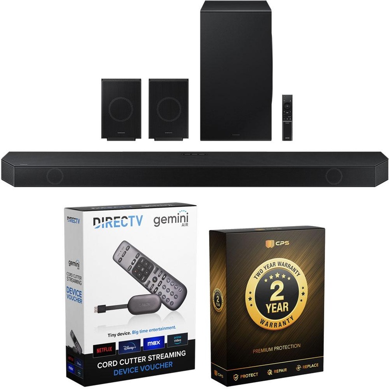 Samsung HW-Q990D Q-series Wireless Soundbar + Speaker with Redeemable DIRECTV Gemini Air