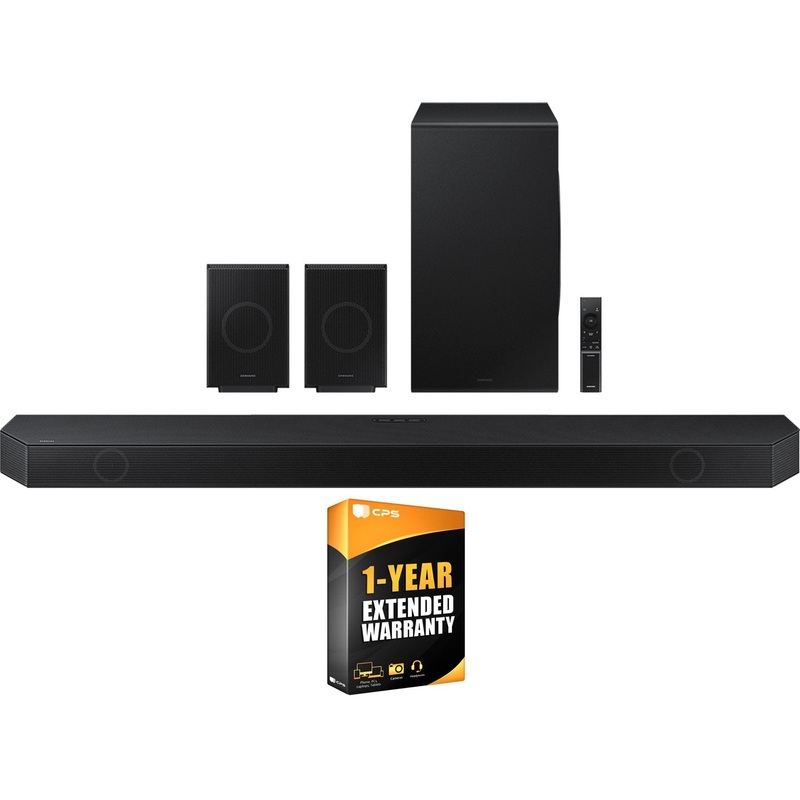 Samsung  Q-series 11.1.4 ch. Wireless Dolby Soundbar, HW-Q990D Bundle with 1 YR Warranty