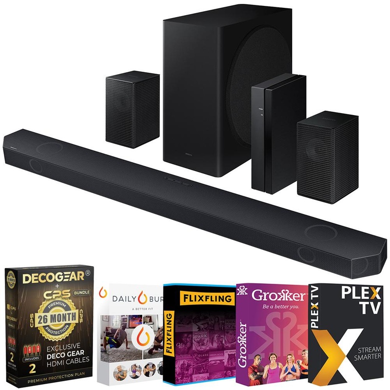 Samsung Q-series 9.1.2 ch. Dolby ATMOS Soundbar (2024) + 26 Month Protection Pack