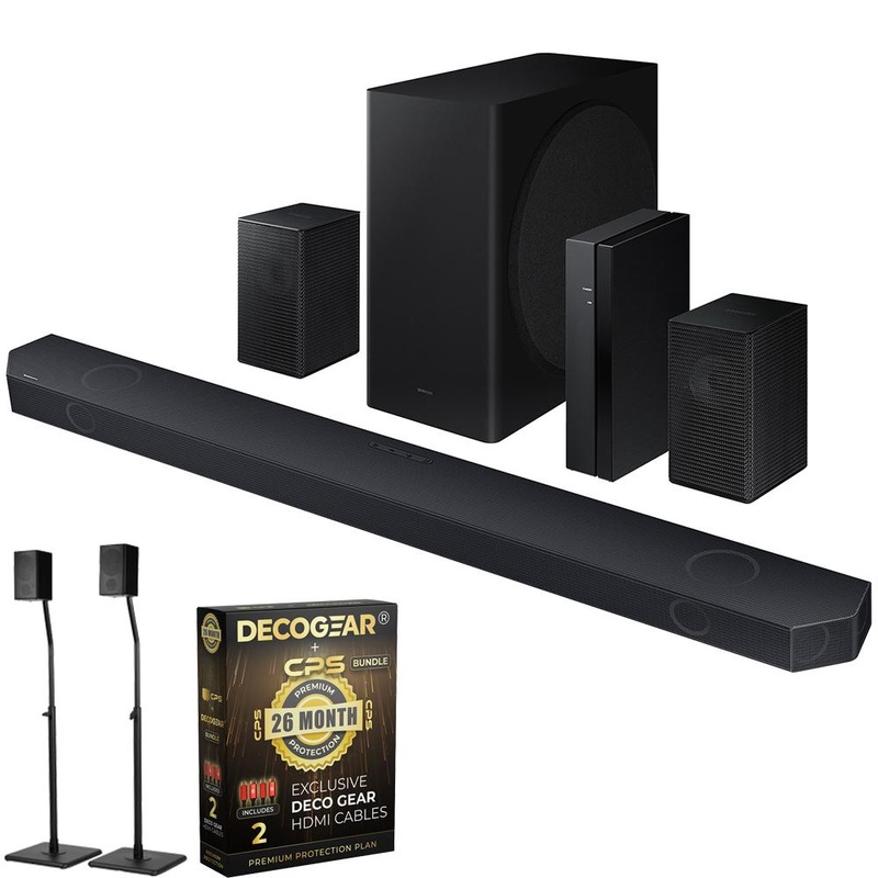 Samsung Q-series 9.1.2 ch. Dolby ATMOS Soundbar (2024) + Stand + 26 Month Protection