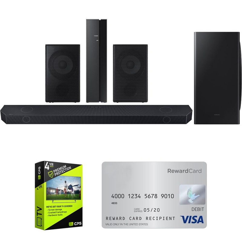 Samsung Q-series 9.1.2 ch. Soundbar (2024) w/ 4 Year Warranty + $100 Gift Card Bundle