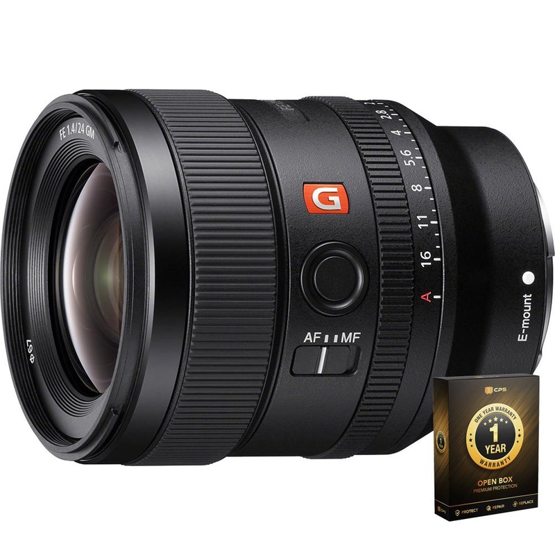 Sony FE 24mm F1.4 Full-frame Wide Angle GM Lens Open Box + 1 Year Warranty Pack