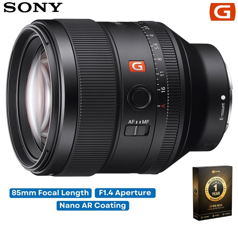 Sony FE 85mm F1.4 GM Full Frame E-Mount Lens (OPEN BOX) with CPS 1 Year Warranty