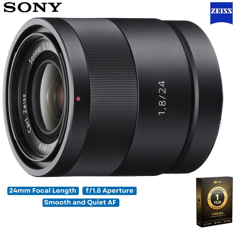 Sony SEL24F18Z - Carl Zeiss 24mm f/1.8 Lens (OPEN BOX) with CPS 1 Year Warranty