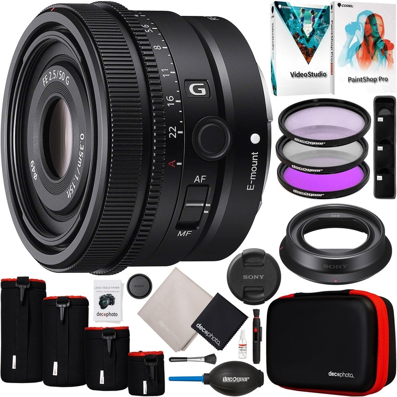 Sony FE 50mm F2.5 G Full Frame Lens SEL50F25G for E-Mount Mirrorless Cameras Bundle